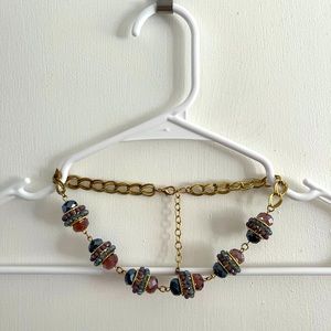 Beaded sparkly statement necklace